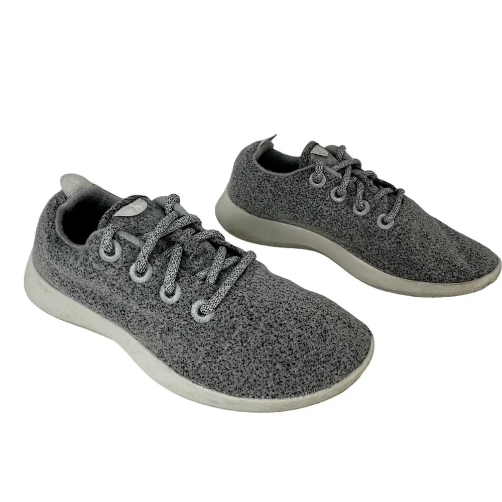 Allbirds Wool Runners Grey Athletic Running Shoes Womens Size 7